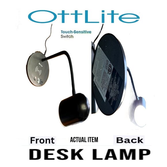🛑 OTTLITE Touch ➕🆒 DESK LAMP Gooseneck Adjustable LIGHT Table 💸BUY NOW‼️ - Picture 1 of 16